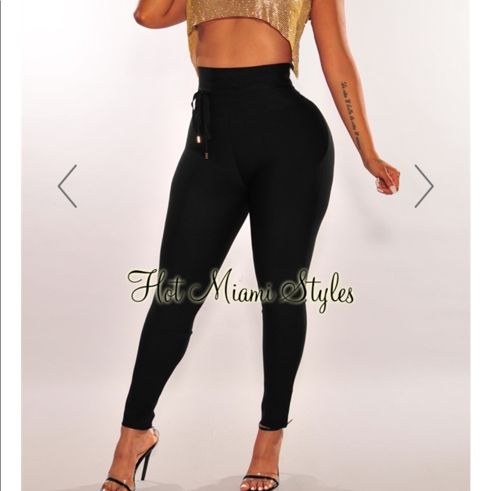 Snatched waist Hot Miami blank pants